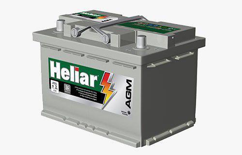 Bateria Heliar 70ah AGM Start Stop
